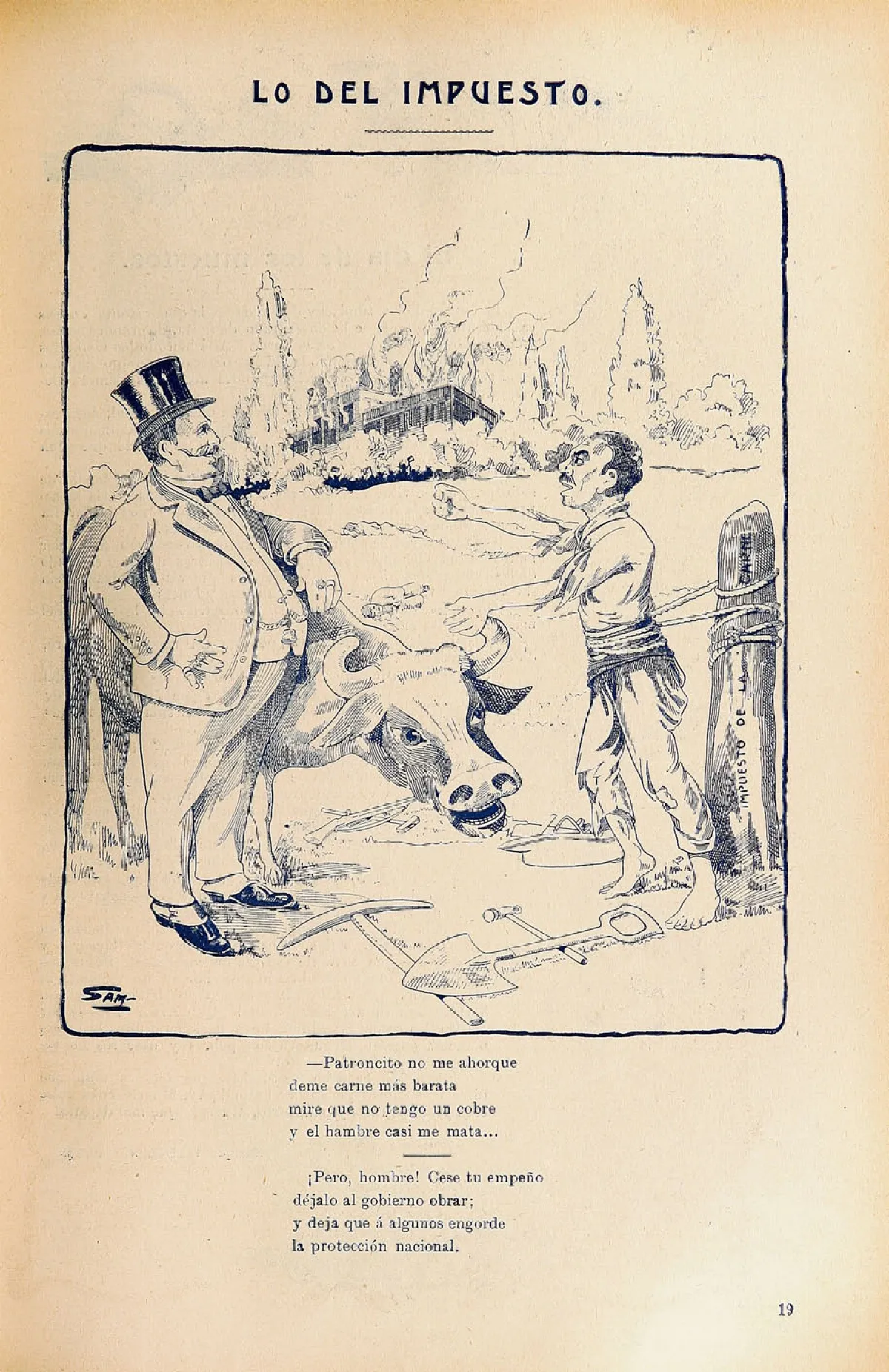 Chile-Impuesto a la carne 1915 Revista Sucesos — 1915 | Chile de Ayer