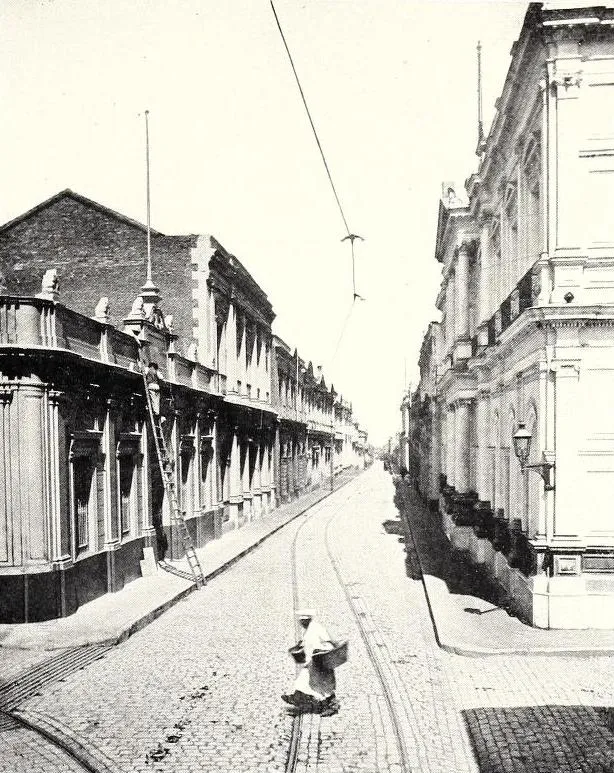 Street scene in Santiago Chile — 1904 | Chile de Ayer