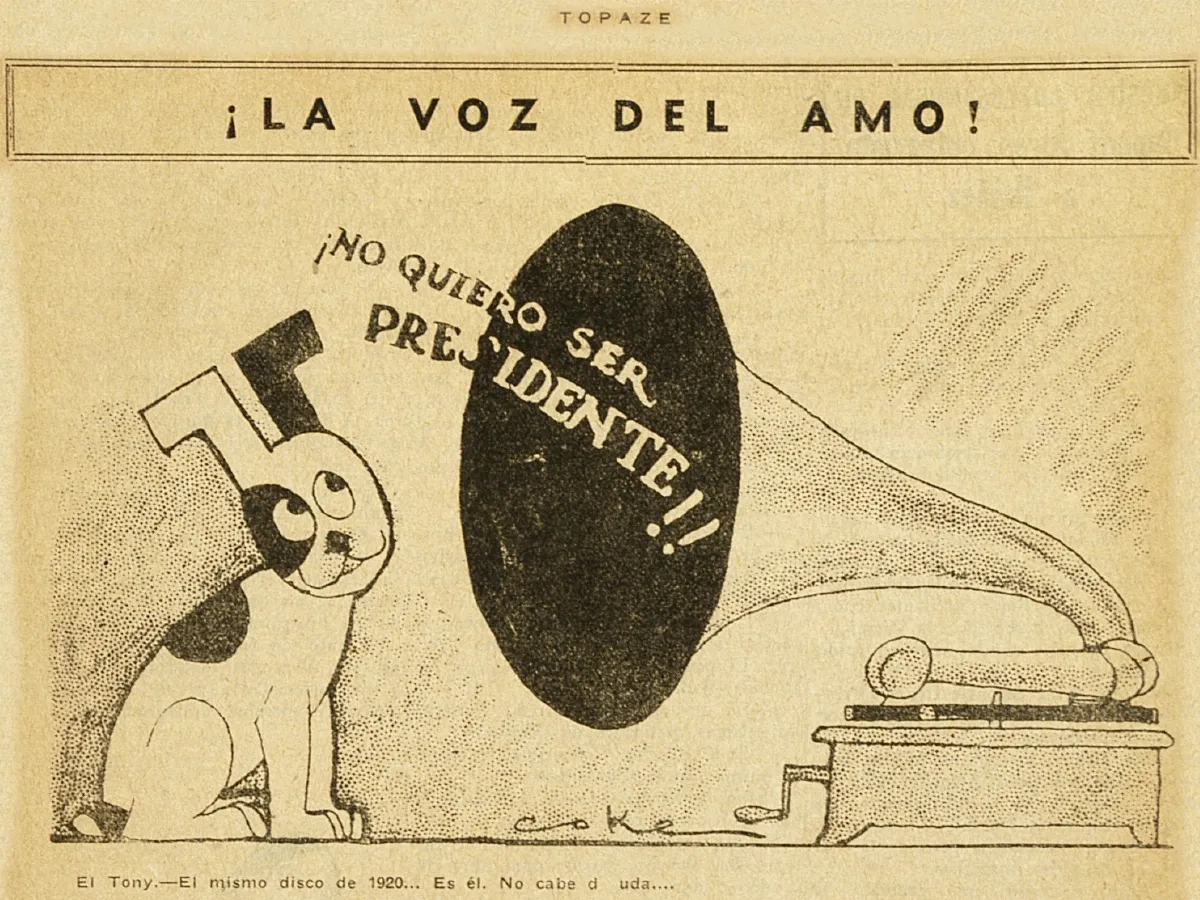Topaze 1 La voz del Amo — Arica — 1931 | Chile de Ayer
