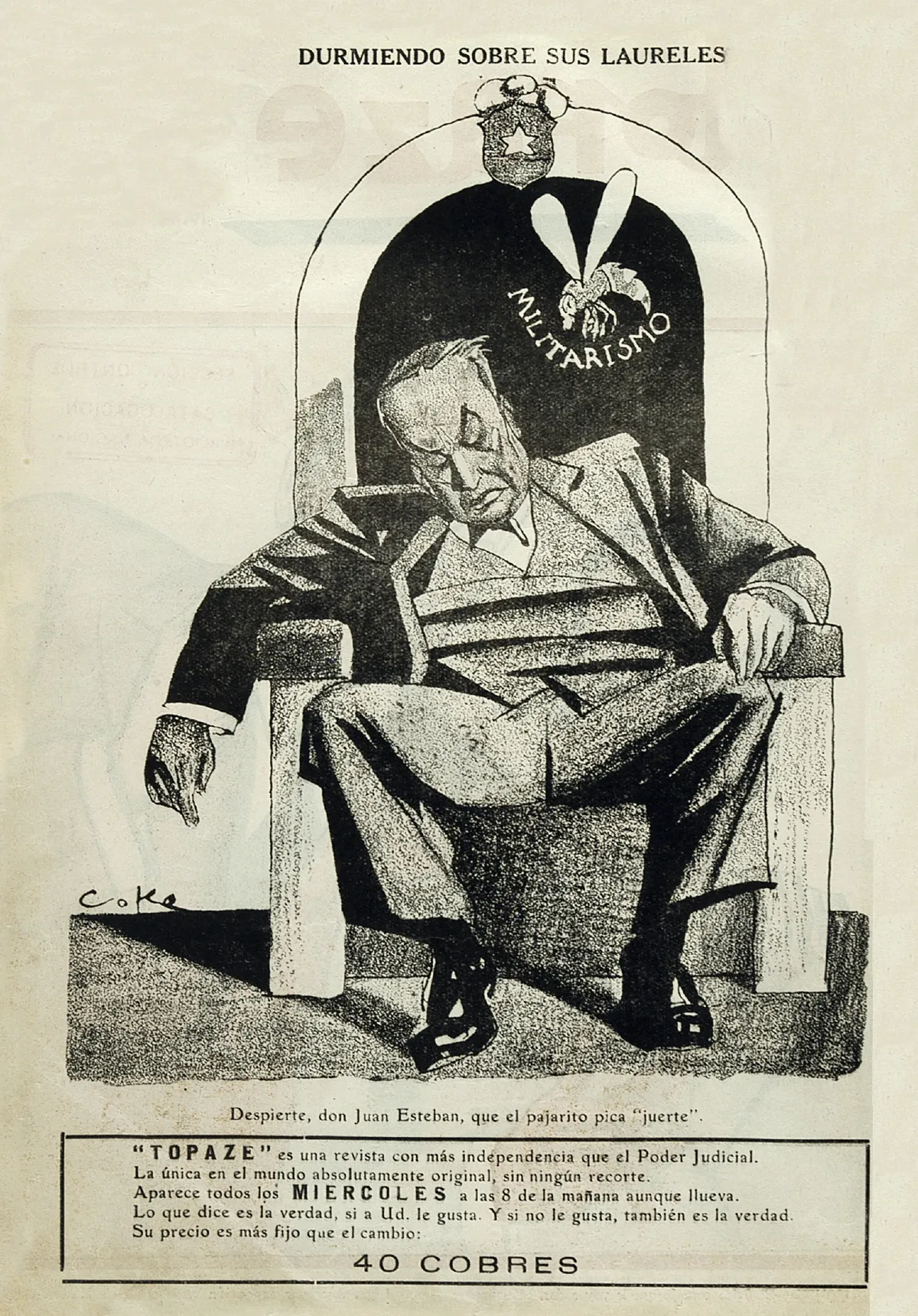 Topaze numero 1 pag 2 — 1931 | Chile de Ayer