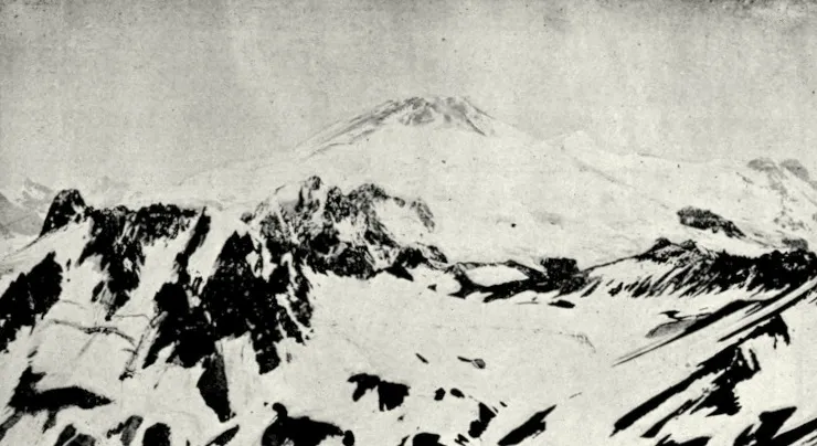 Volcan San Jose desde portezuelo de Colina 1903 — 1903 | Chile de Ayer