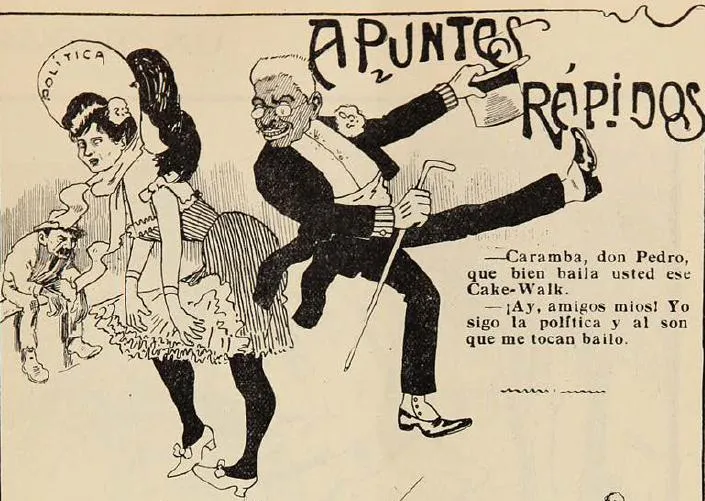 Pedro Montt baila Cakewalk — Arica — 1908 | Chile de Ayer