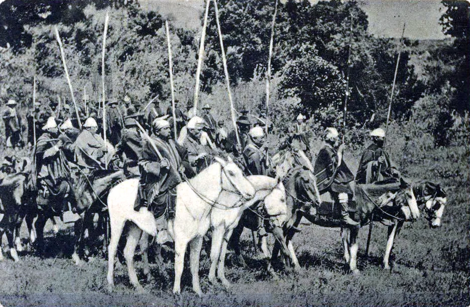 Caballeria mapuche — Temuco — 1903 | Chile de Ayer