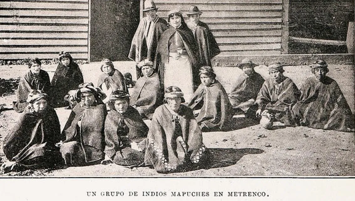 Indios mapuches en Metrenco — Temuco — 1906 | Chile de Ayer