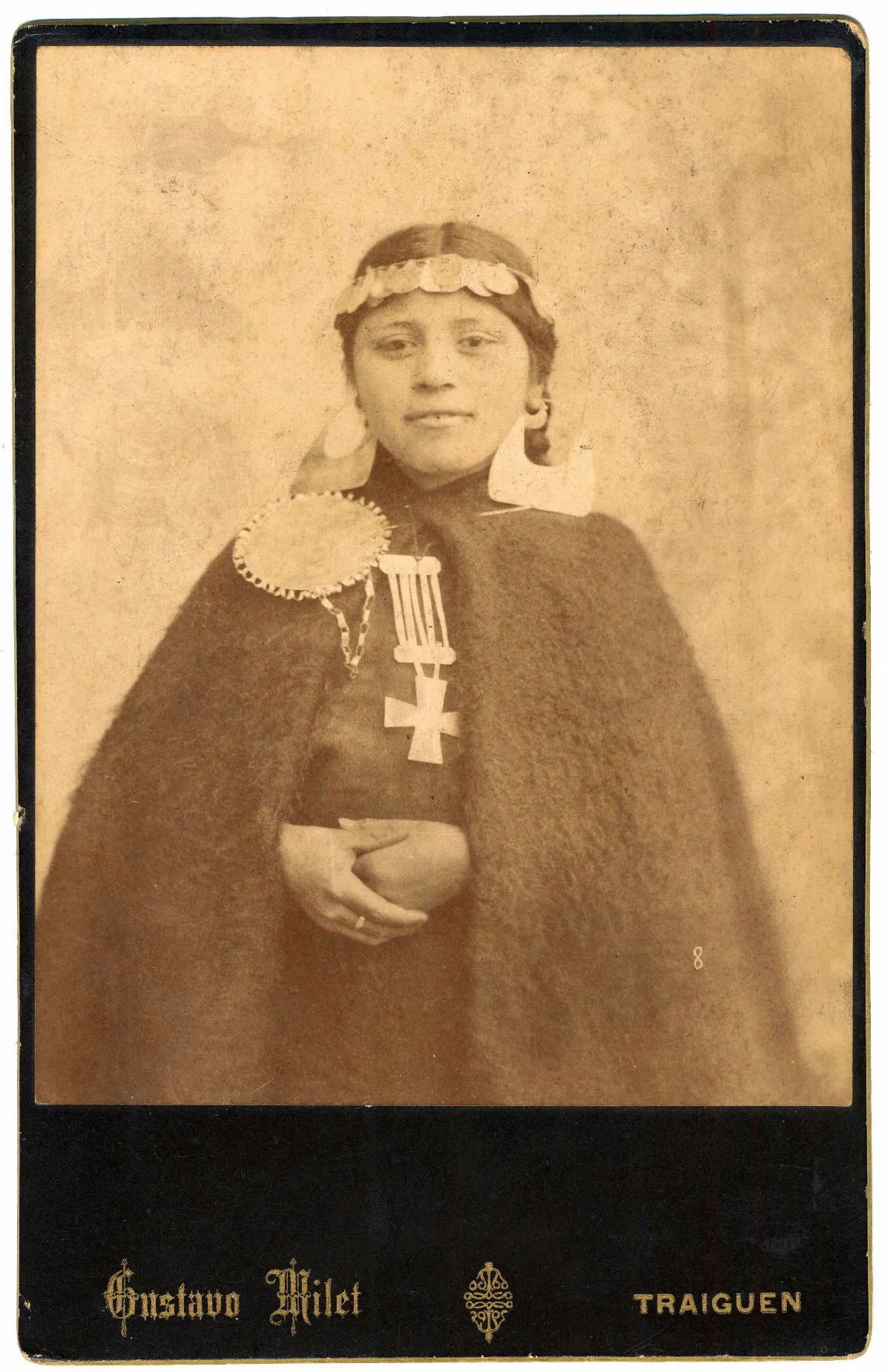 Joven Mapuche 2 - Traiguen 1890 — Temuco — 1890 | Chile de Ayer