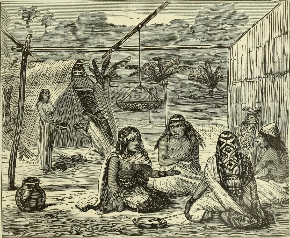 Mapuche family 1876 — Temuco — 1876 | Chile de Ayer