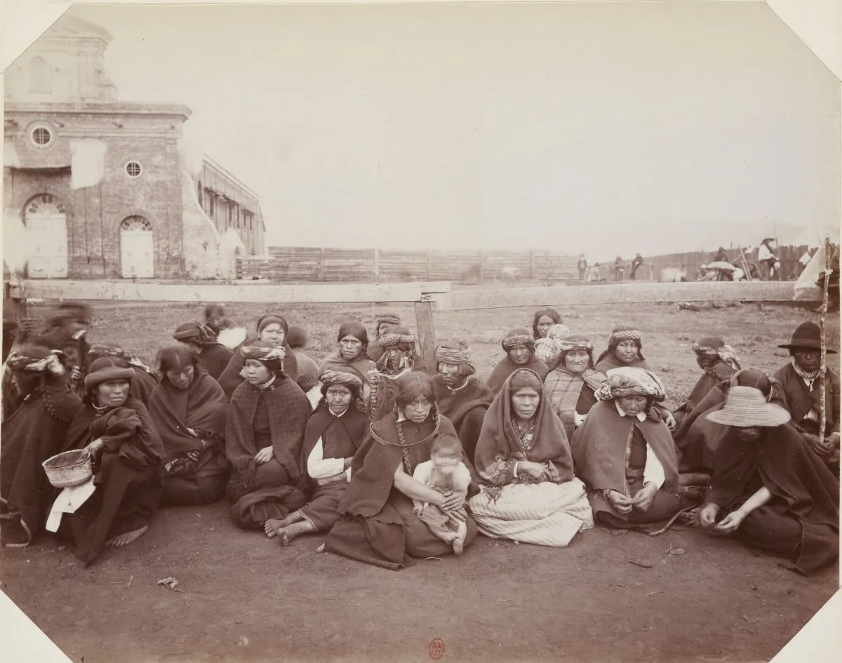 Mapuches de Mulchén — Concepción — 1890 | Chile de Ayer