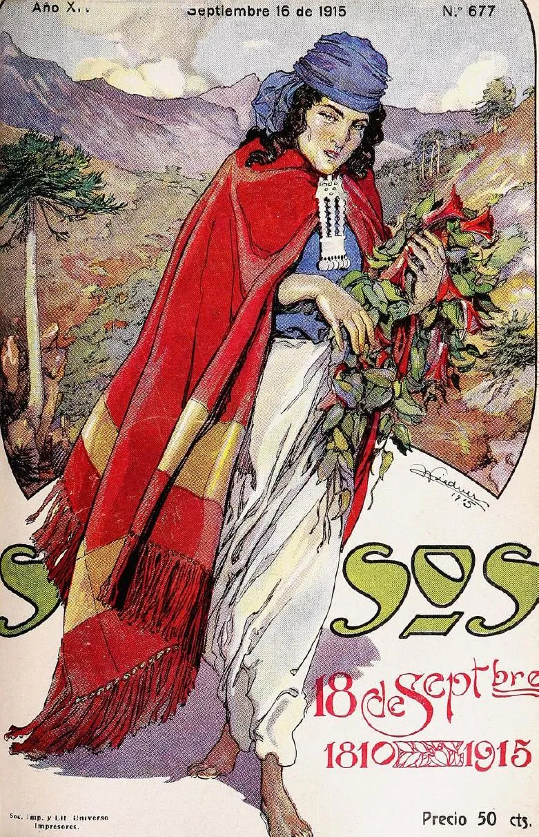 Mujer mapuche - Revista Sucesos — Temuco — 1915 | Chile de Ayer