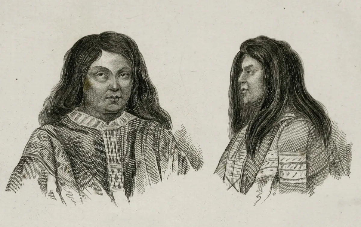 Retrato de Araucanos (1839) — Temuco — 1839 | Chile de Ayer