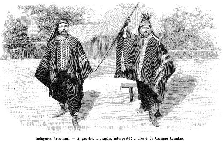 Une troupe d’Araucans à Paris — Temuco — 1900 | Chile de Ayer