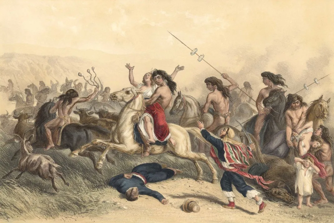 El malon de Rugendas — Temuco — 1854 | Chile de Ayer