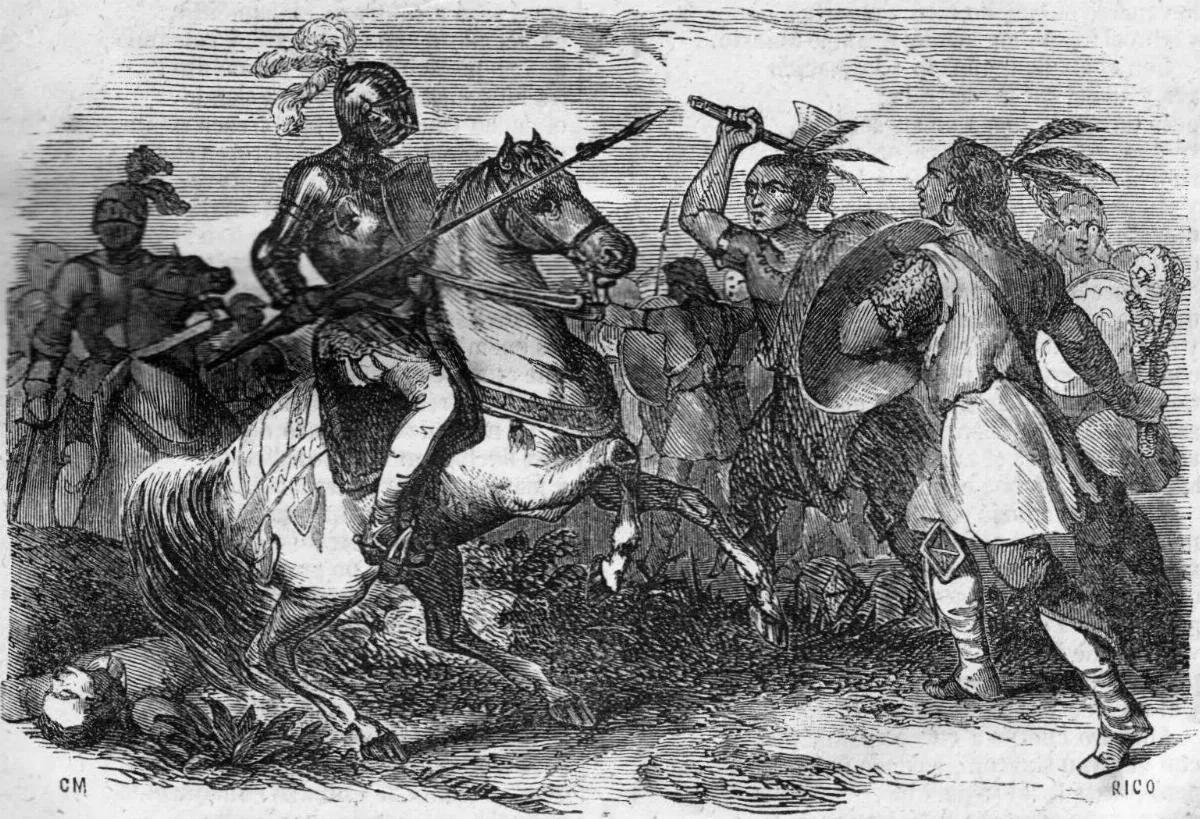 Batalla entre Mapuches Españoles — Temuco — 1884 | Chile de Ayer
