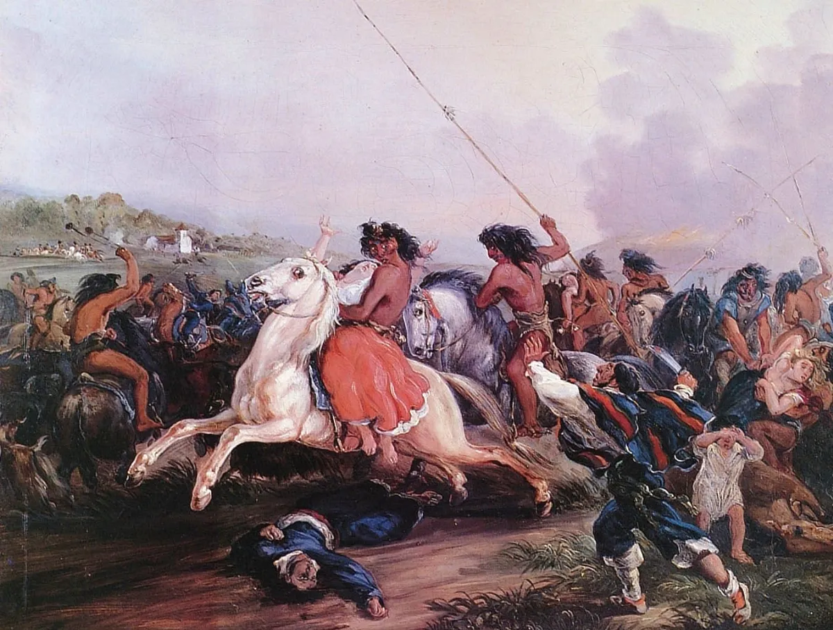 Mauricio rugendas - el malon — Temuco — 1845 | Chile de Ayer