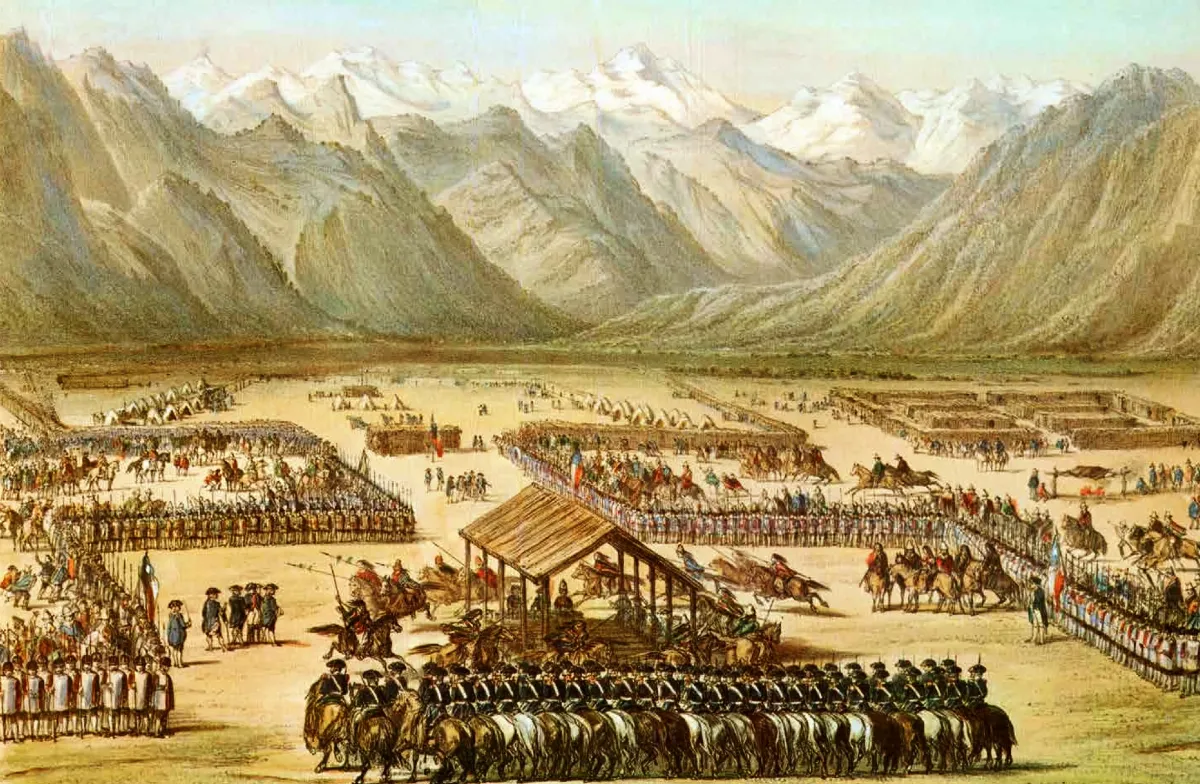 Parlamento de Negrete-1793 — Temuco — 1854 | Chile de Ayer