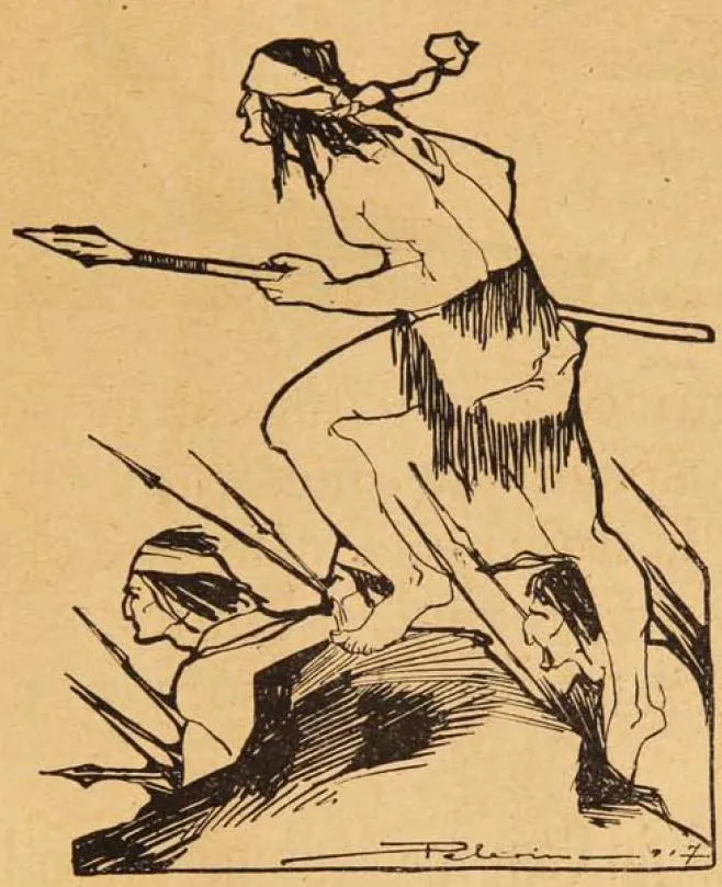 Lautaro, el gran capitán araucano — 1917 | Chile de Ayer