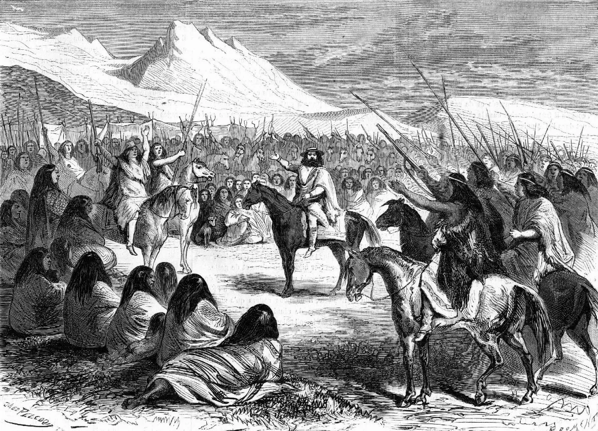 Rey de la Araucanía y Patagonia — Punta Arenas — 1850 | Chile de Ayer