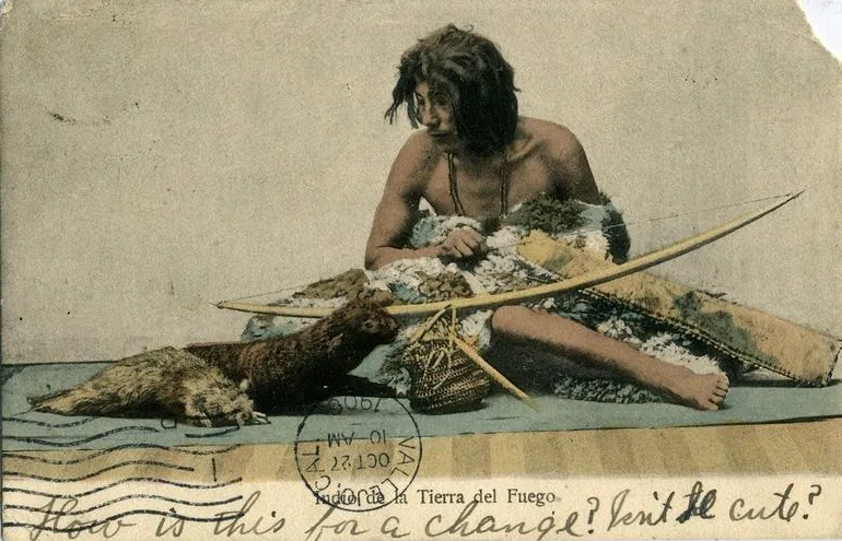 Chile - Magellan, Indian of Tierra del Fuego (1906) — Tierra del Fuego — 1906 | Chile de Ayer