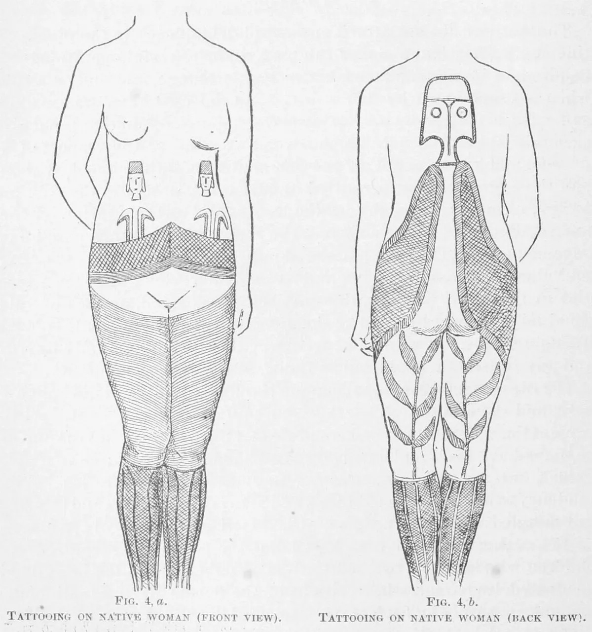 Tattooing on native woman, Easter Island (1891) — Isla de Pascua — 1891 | Chile de Ayer