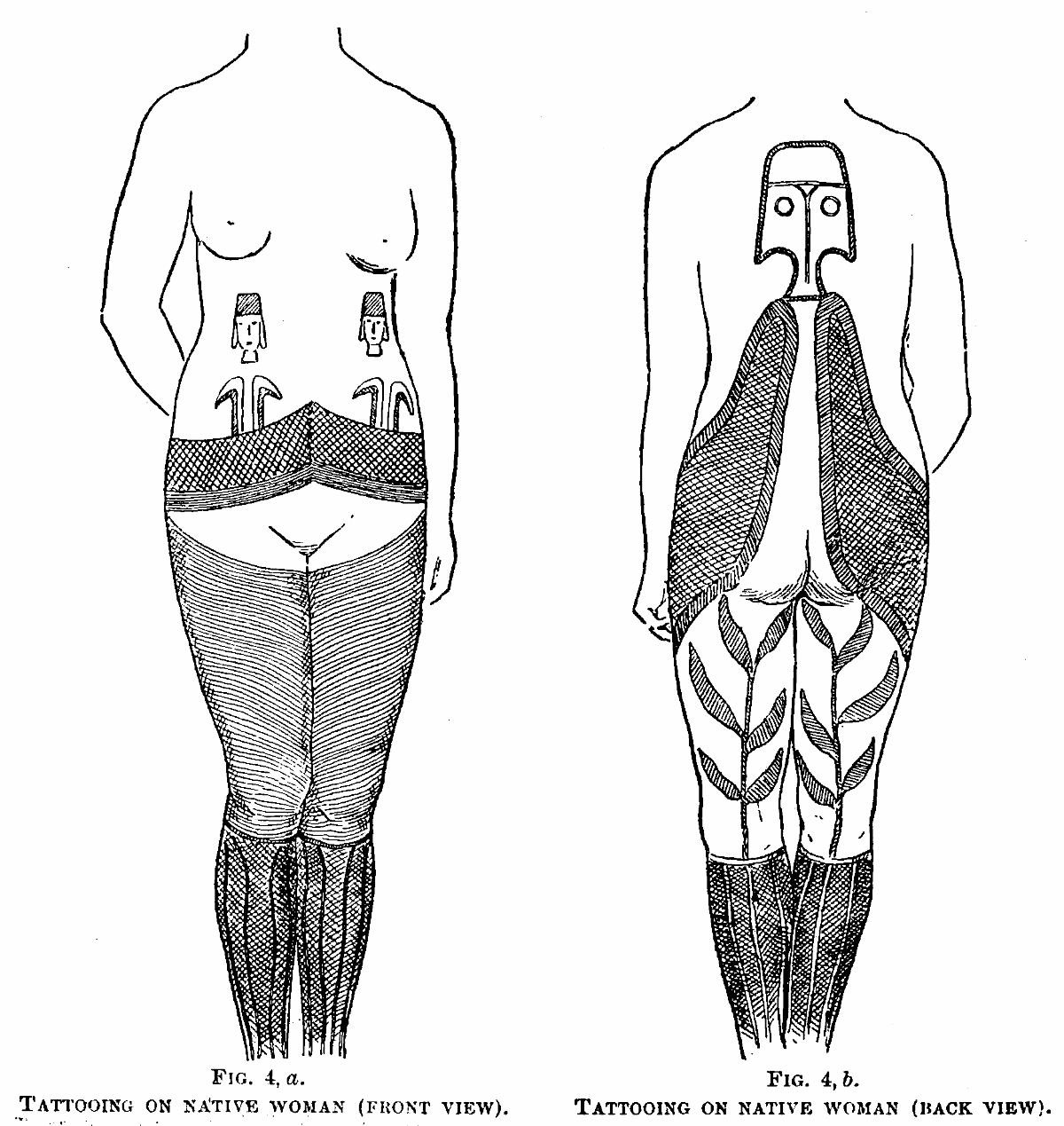 Tattooing on native woman, Easter Island (1891) — Isla de Pascua — 1891 | Chile de Ayer