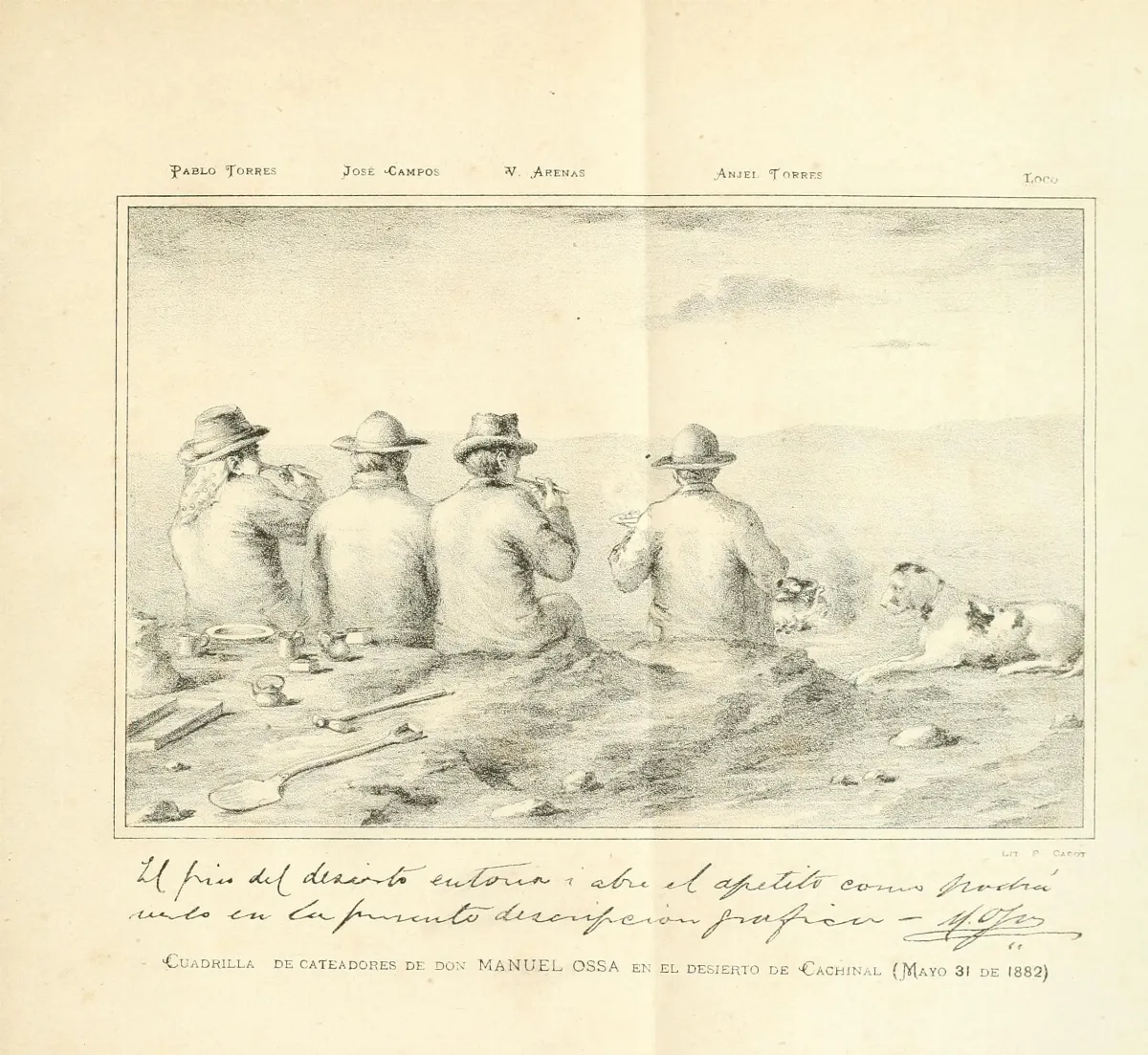 Cuadrilla de cateadores de Santos Ossa — 1882 | Chile de Ayer