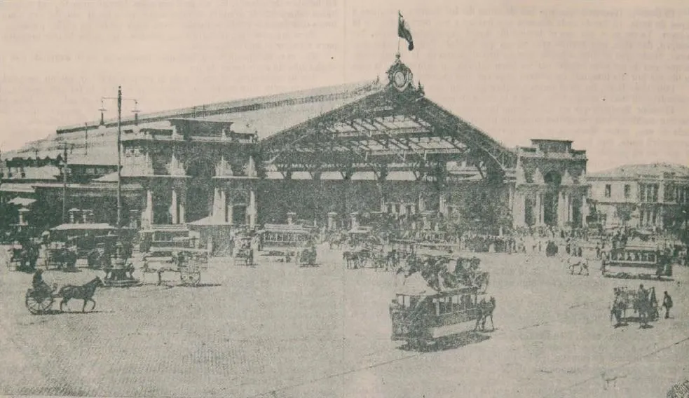 Estacion Central, Santiago de Chile - 1906 — Santiago — 1898 | Chile de Ayer