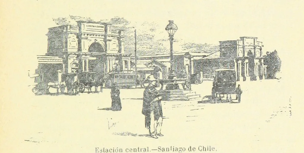 Estacion Central - Chile (1898) — Santiago — 1898 | Chile de Ayer