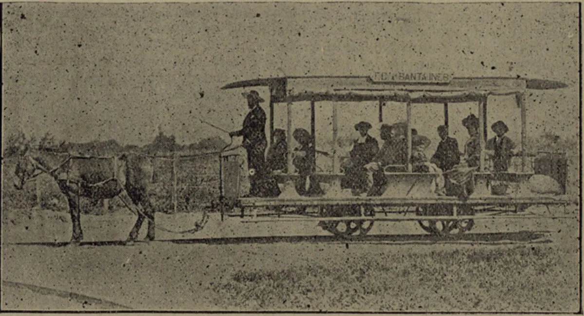 Ferrocarril de Santa Inés — Santiago — 1902 | Chile de Ayer