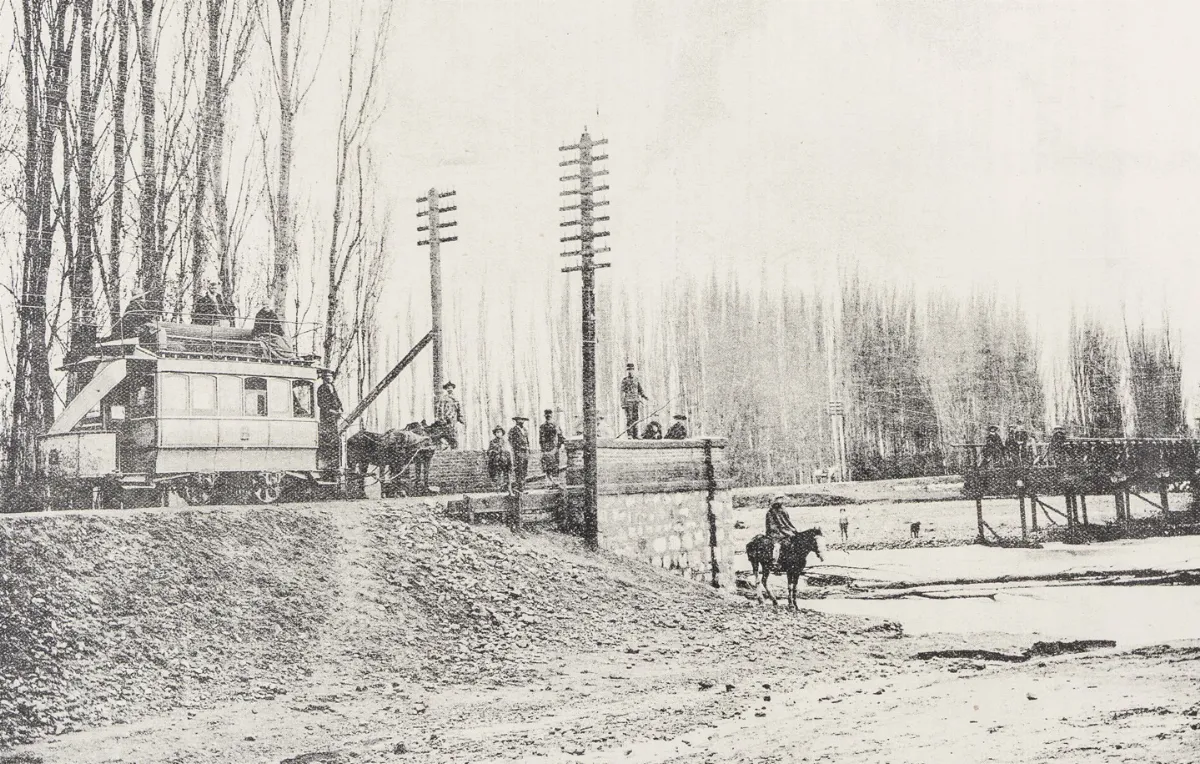 Tranvía de Limache, The Chilian Times, 1898-07-09 (1532) — 1898 | Chile de Ayer