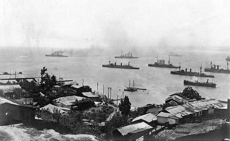 Ostasiengeschwader Graf Spee in Chile — aprox. 1914 | Chile de Ayer