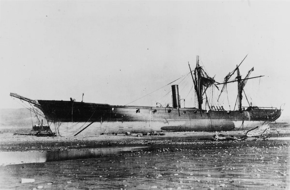 NH 496 America (Peruvian Warship) — Arica — 1868 | Chile de Ayer