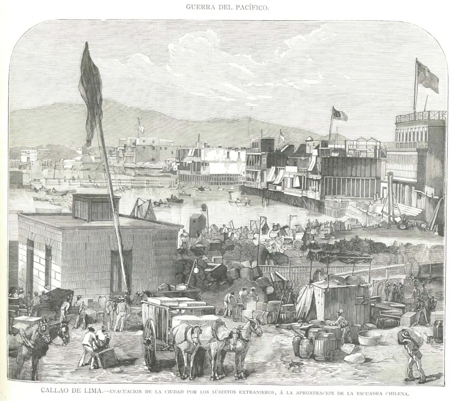 Evacuacion-del-callao — 1881 | Chile de Ayer