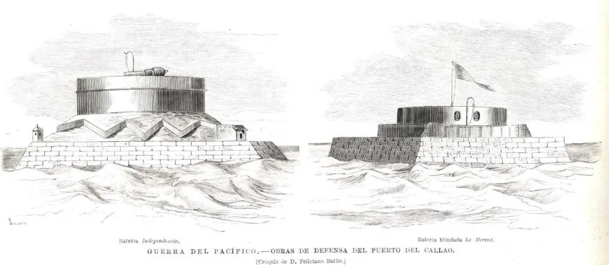 Baterias-del-callao-1879 — 1879 | Chile de Ayer