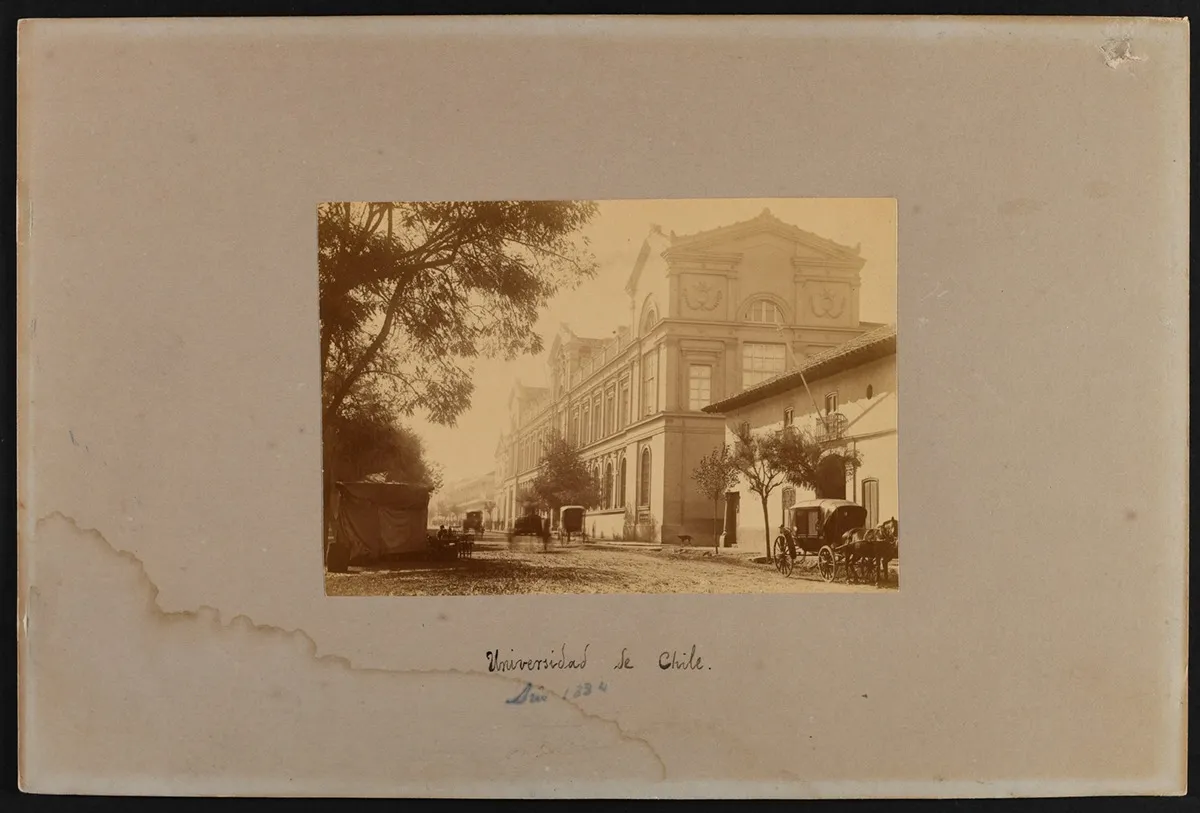 Universidad de Chile Sepia — 1884 | Chile de Ayer