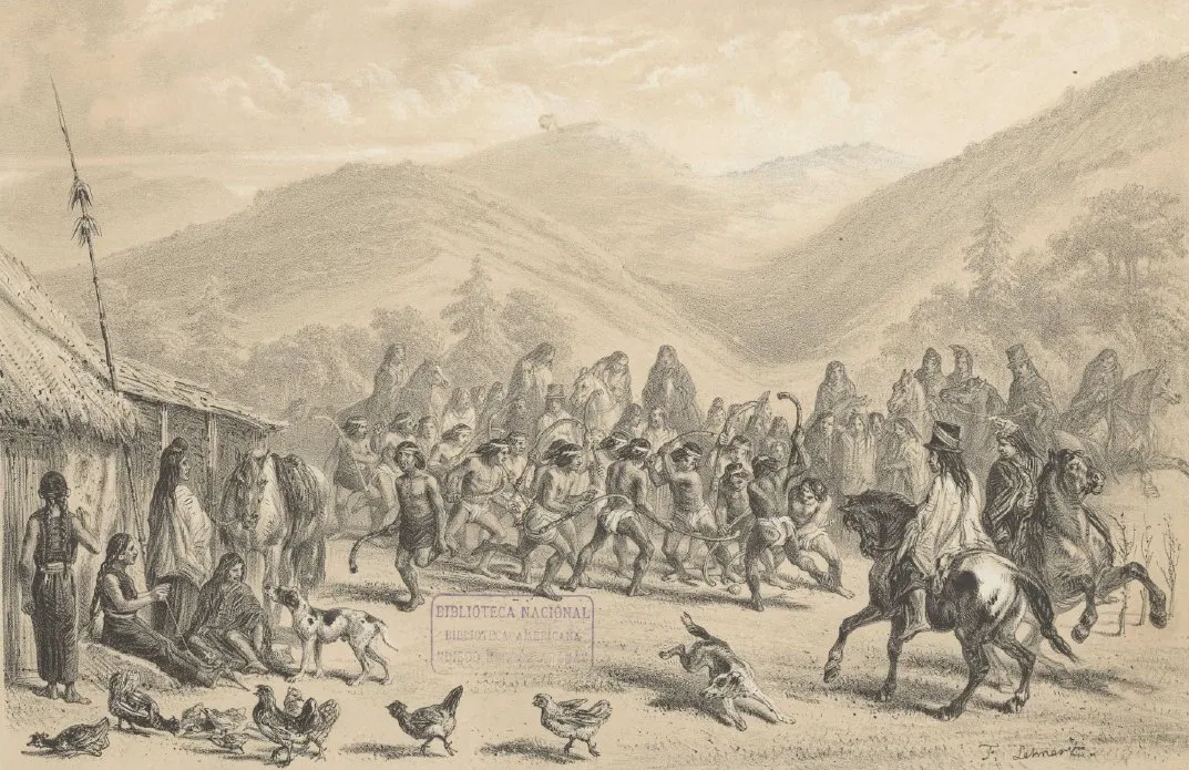 Palin mapuche — 1854 | Chile de Ayer