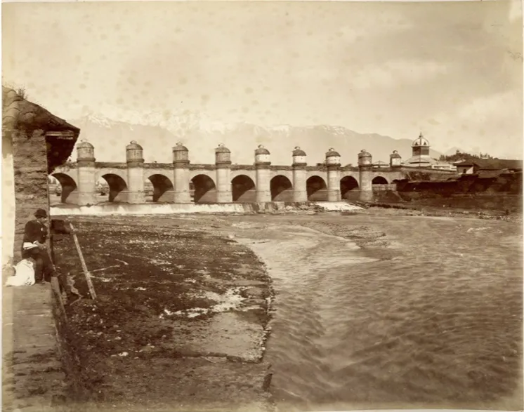 Puente de Calicanto, Santiago de Chile — 1860 | Chile de Ayer