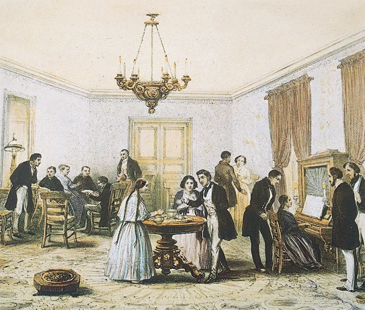 Tertulia por Claudio Gay — 1848 | Chile de Ayer