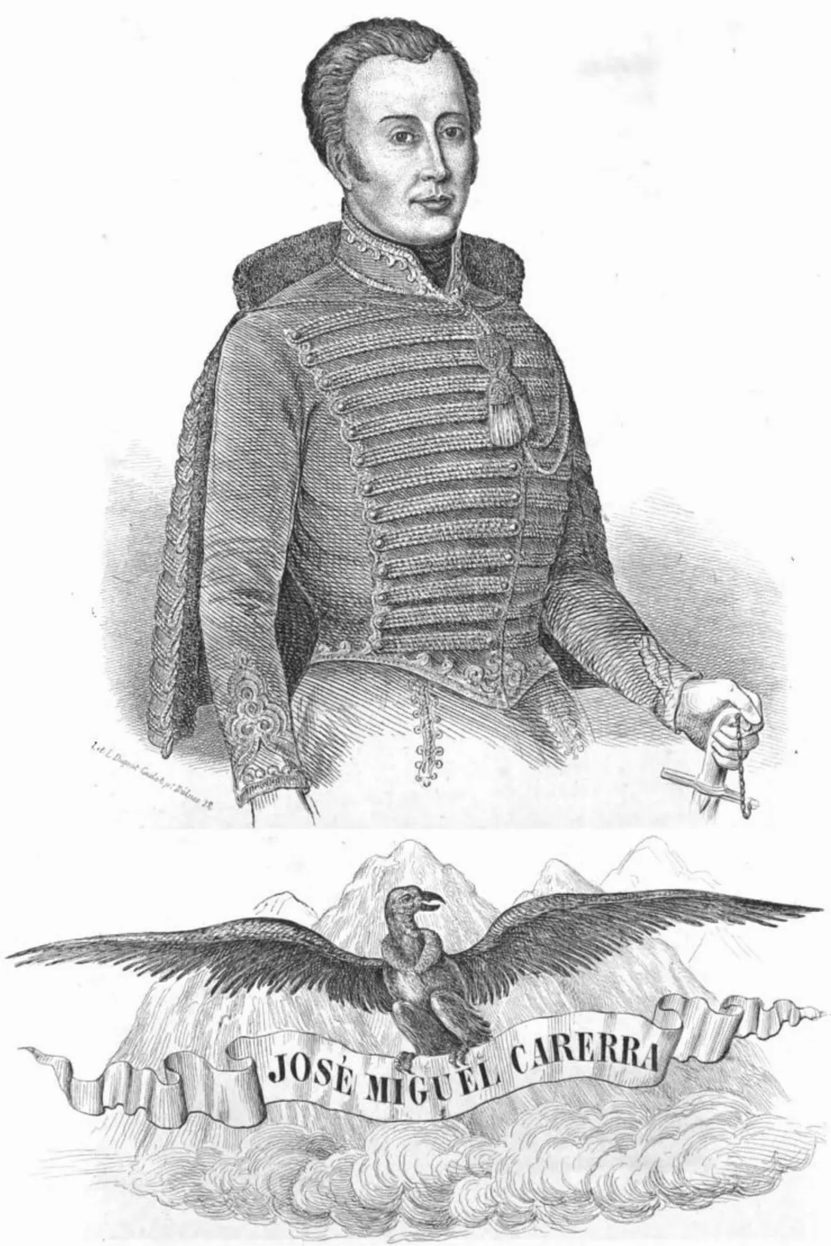 J.M Carrera - Ostracismo de los Carrera — 1857 | Chile de Ayer