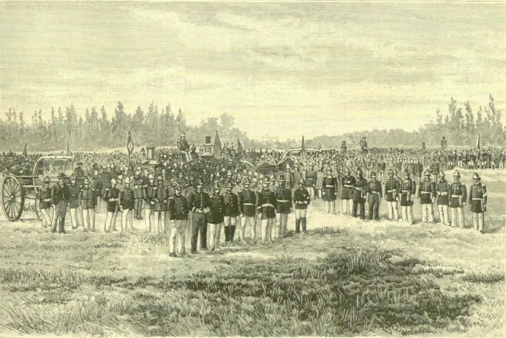 Bomberos chilenos — Santiago — 1886 | Chile de Ayer