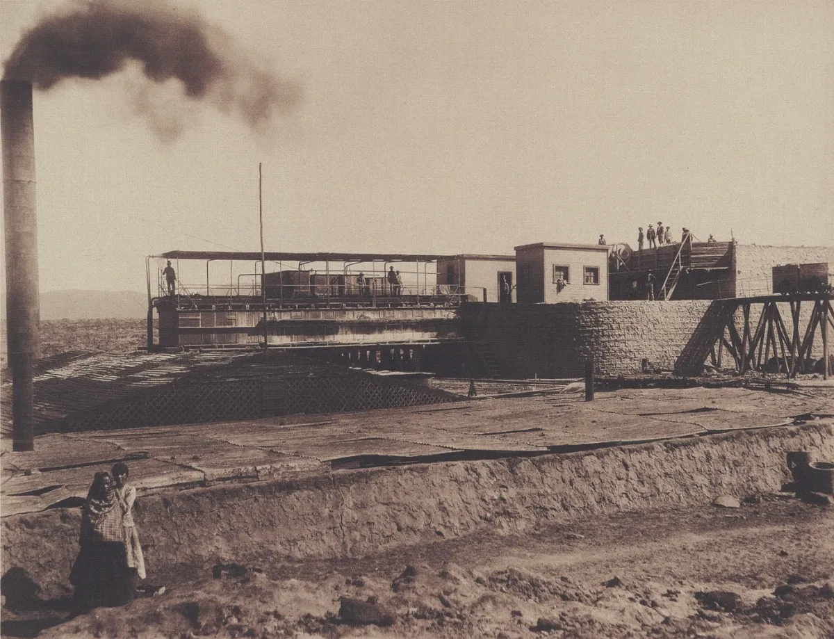 Oficina Salitrera Paposo 1889 a — 1889 | Chile de Ayer