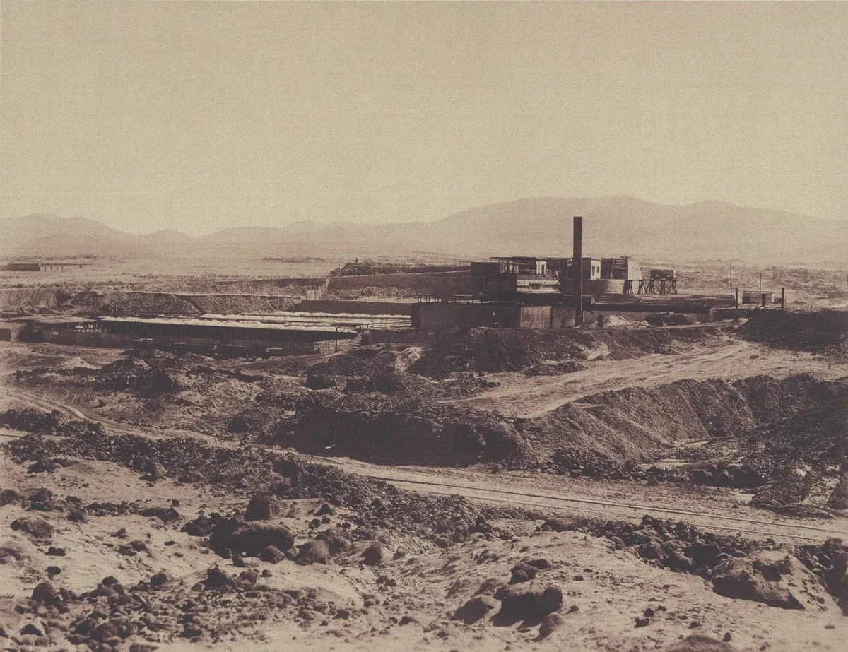 Oficina Salitrera Paposo 1889 b — 1889 | Chile de Ayer