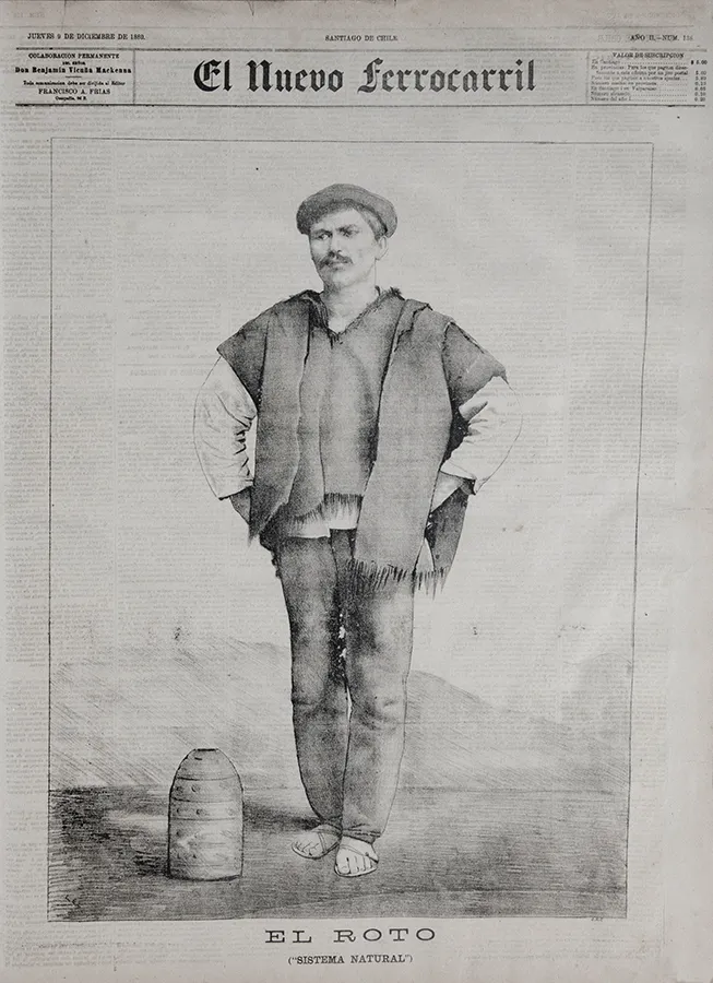 El roto (sistema natural) — 1880 | Chile de Ayer