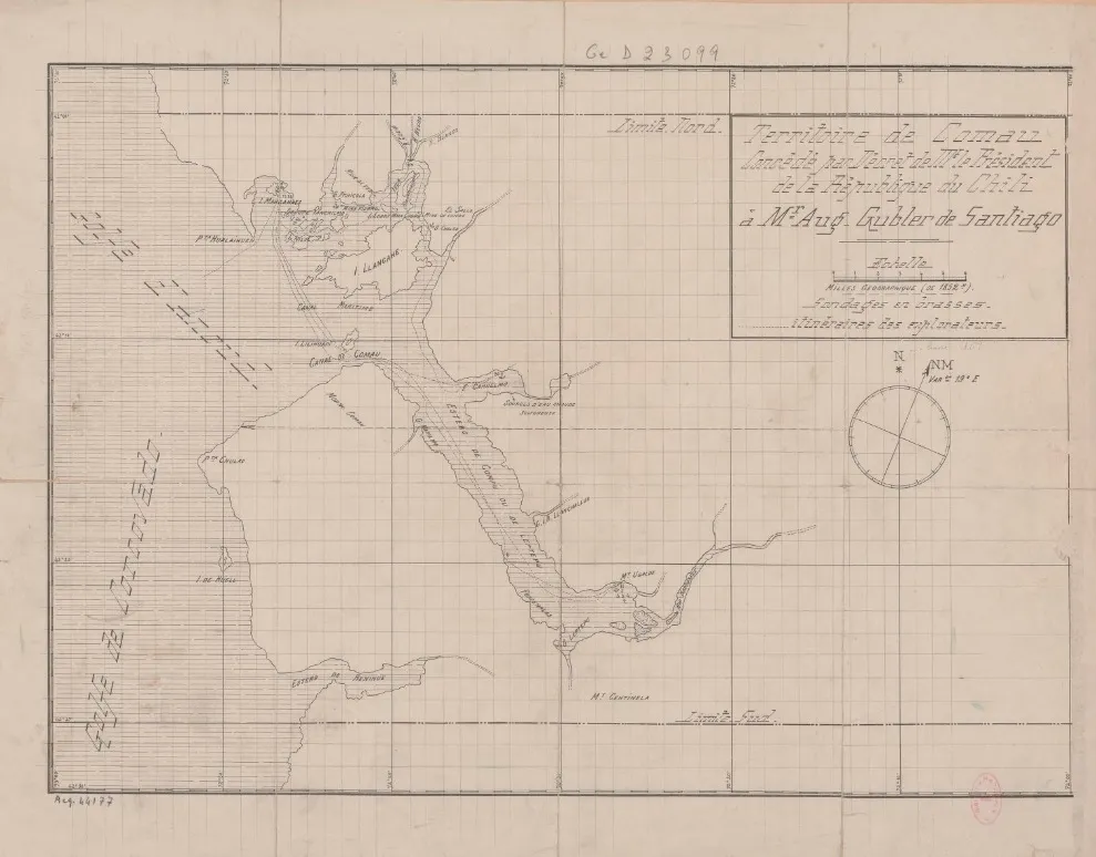 Fiordo de Comau o Leptepu a Augusto Gubler en 1880 — Puerto Montt — 1880 | Chile de Ayer