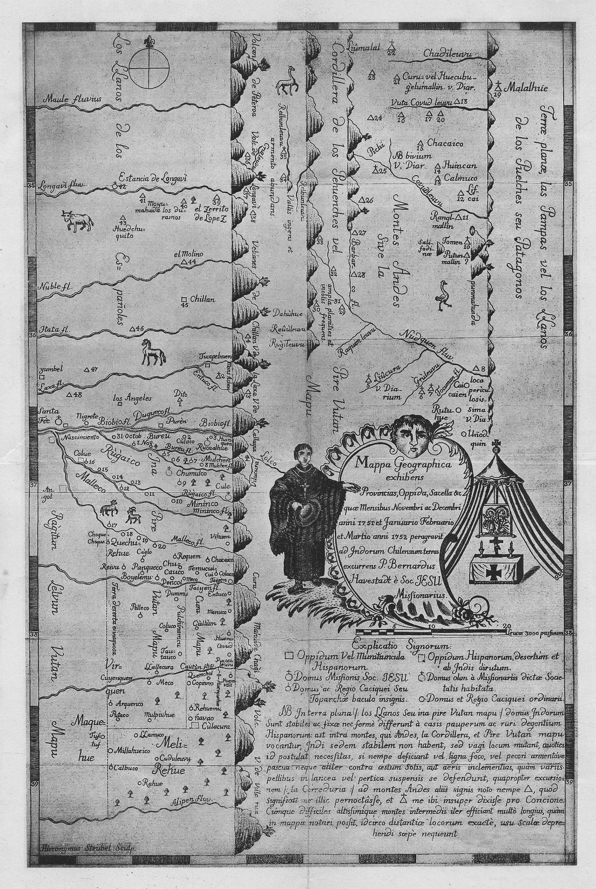 Havestadt. Mapa de araucania — Temuco — 1883 | Chile de Ayer