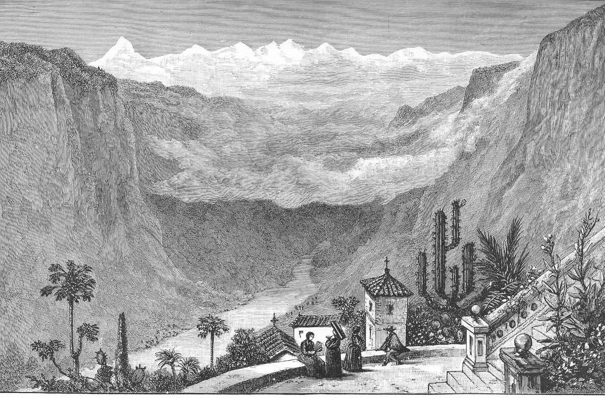 FMIB 47304 Cordilleras from Santiago de Chile — Santiago — 1890 | Chile de Ayer