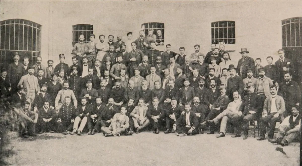 Guerra Civil Chile 1891 - Detenidos políticos en la cárcel — 1914 | Chile de Ayer
