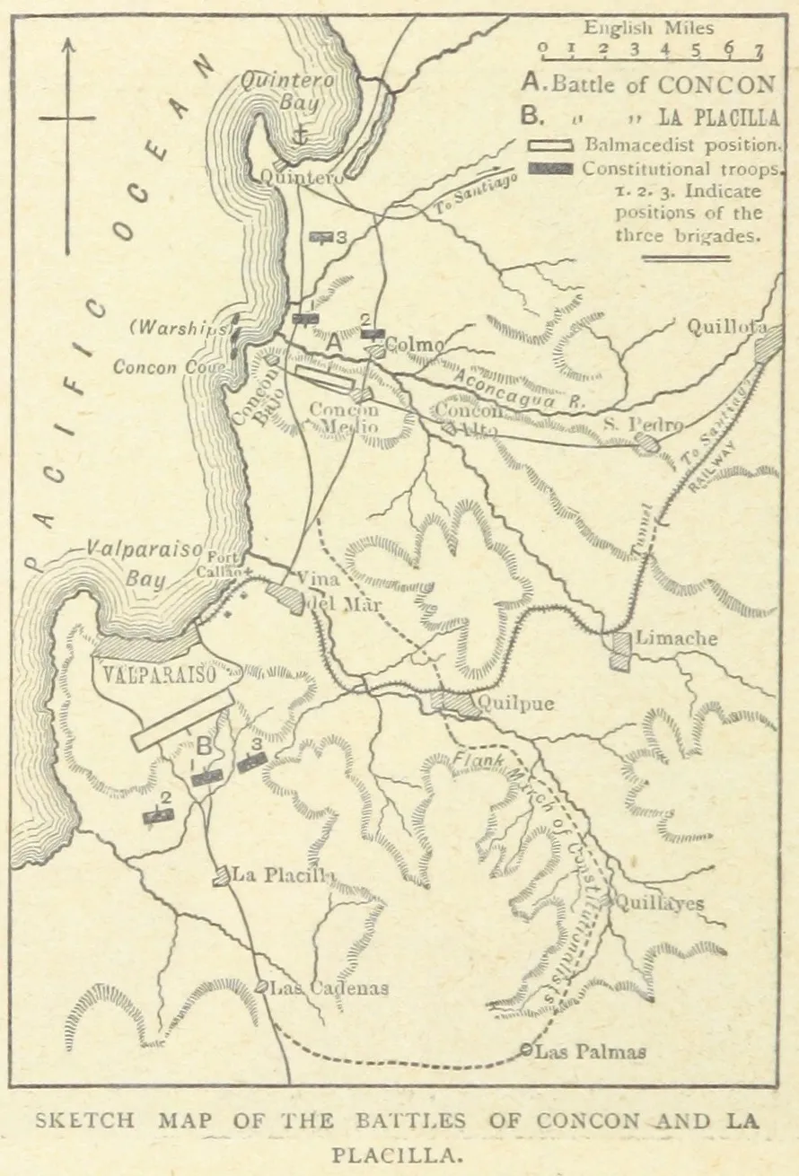 Concon and La Placilla — 1899 | Chile de Ayer