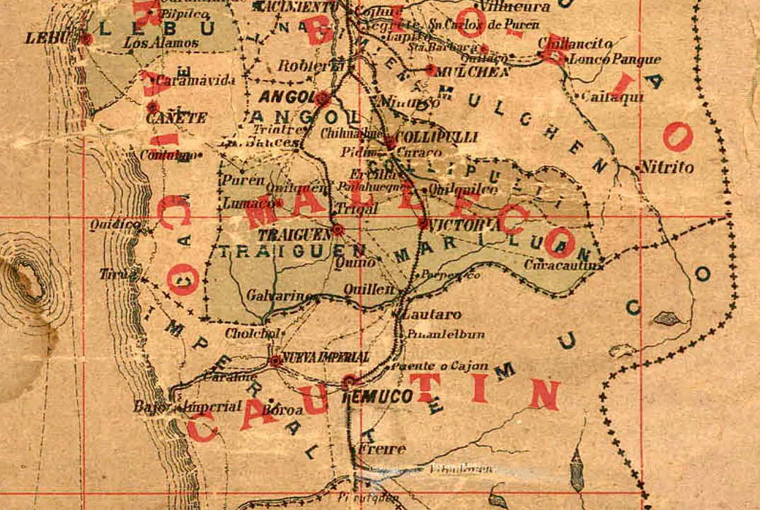 Mapa administrativo de Chile (1893) — 1893 | Chile de Ayer