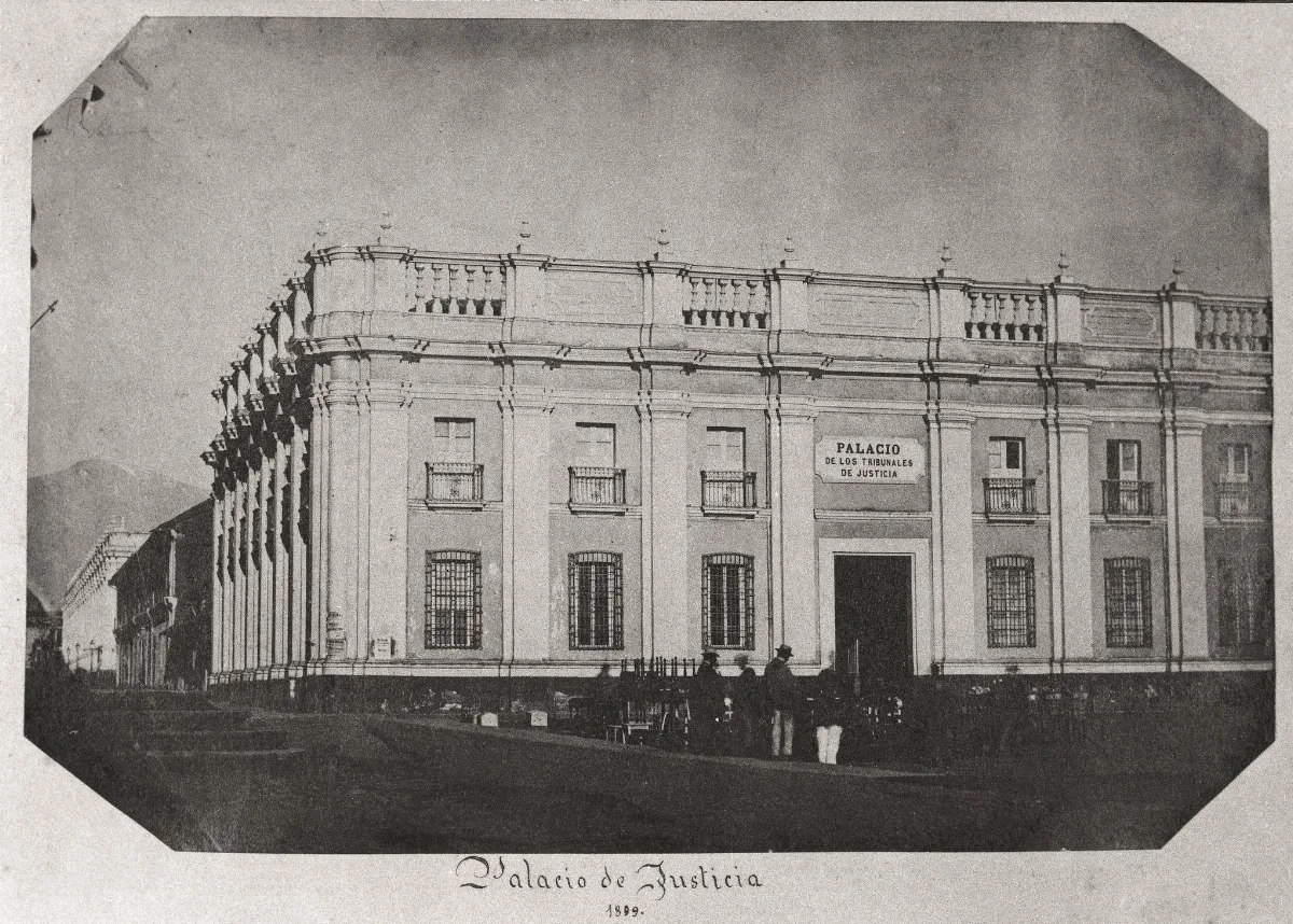 Palacio de Justicia de Santiago 1899 — Santiago — 1899 | Chile de Ayer