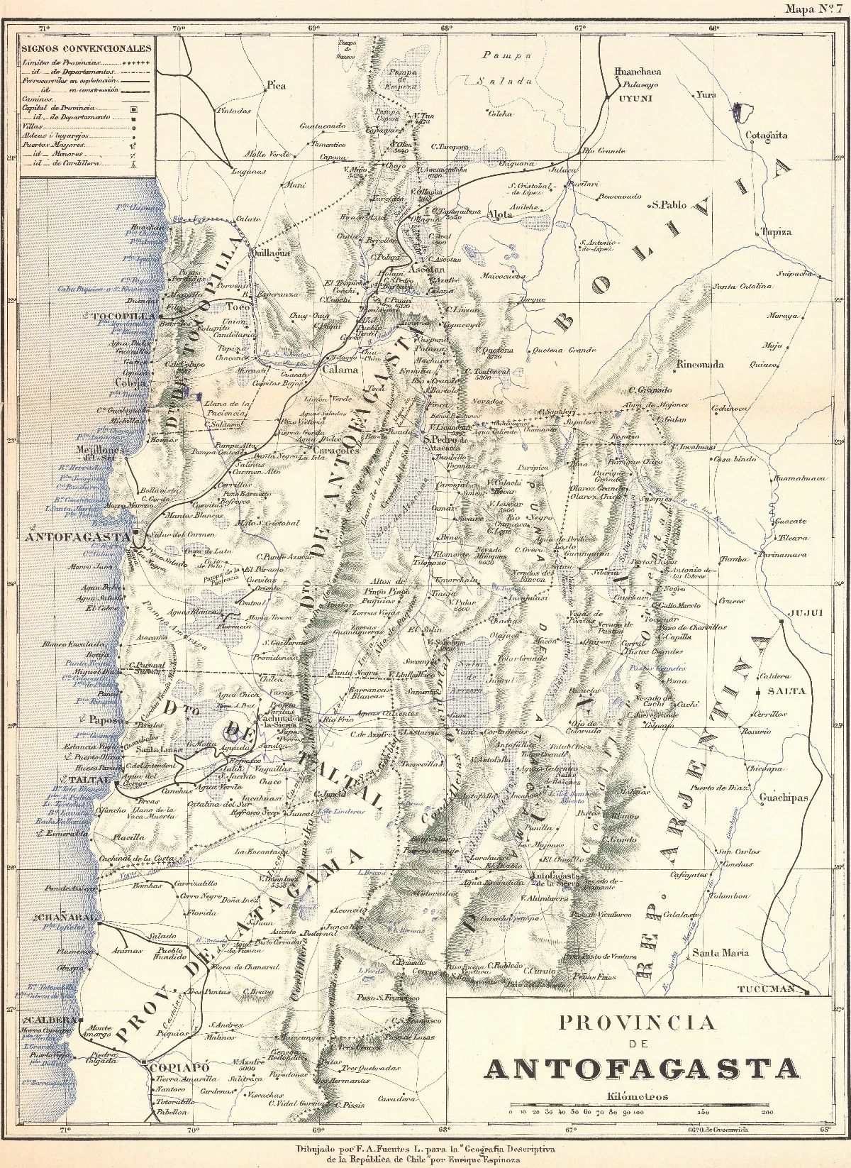 Provincia de Antofagasta-1895 — Antofagasta — 1903 | Chile de Ayer