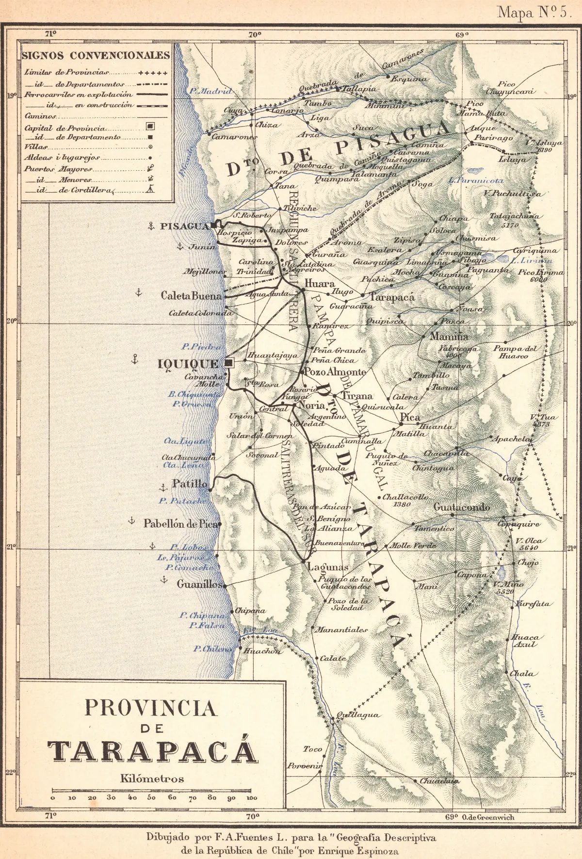 Provincia de Tarapaca-1895 — Iquique — 1903 | Chile de Ayer